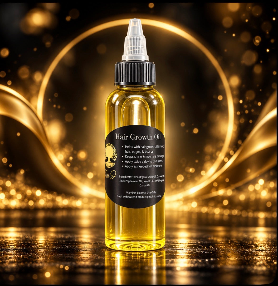 KiaJ Hair Growth Oil 2oz